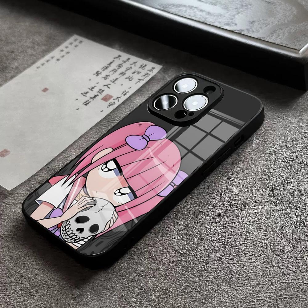 M-Menhera Chan Comic Phone Case For IPhone 16 Pro Max 15 Plus 14 Pro 12 11 13 Mini X XR XS Max 8 7 Plus SE Glass Cover