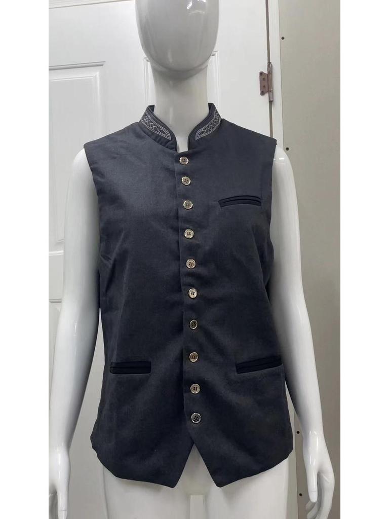 Men's V-Neck Wedding Vest - Perfect for Groom or Best Man