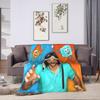 Danny Go Cartoon Blanket Girl  Flannel Throw Blanket For Sofa Home Comfortable Custom Quality Bedspread Gift Idea
