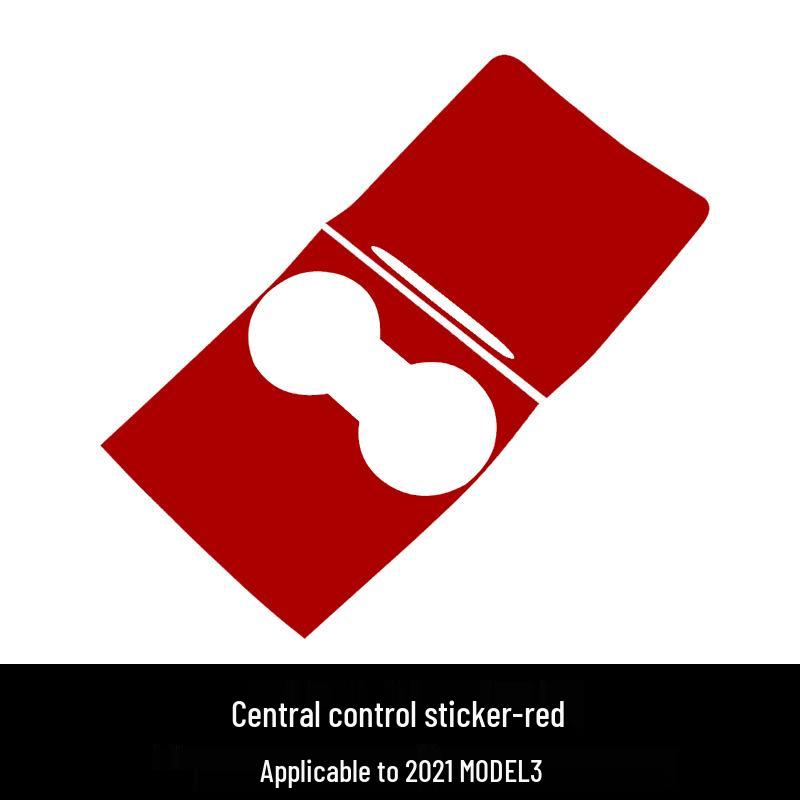 Tesla Model 3/Y Console Panel Sticker Wrap - Refresh Design