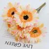 1 st Chrysantemumblommor Konstgjorda Blommor Bukett Enstaka Del DIY Blomstermaterial Konstgjorda Gerbera Blommor Mjuka Realistiska