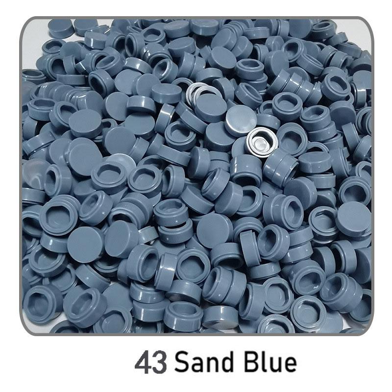 1000 Stück Stadt Bausteine Flache Fliese 1x1 Runde Steine DIY Erleuchten Bausteine Teile 98138 Bausteine für Jungen Mädchen Geschenke Kinder