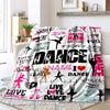 Love Dance Customize Your Name Blanket Warm Comfortable Soft Blanket For Chair Office Sofa Bed Sofa Office Camping Suitable For Gifting Relatives And