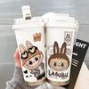 Cute Thermos Cup Large Capacity High Value 316 Stainless Steel Water Cup Portable Rope Coffee Cup