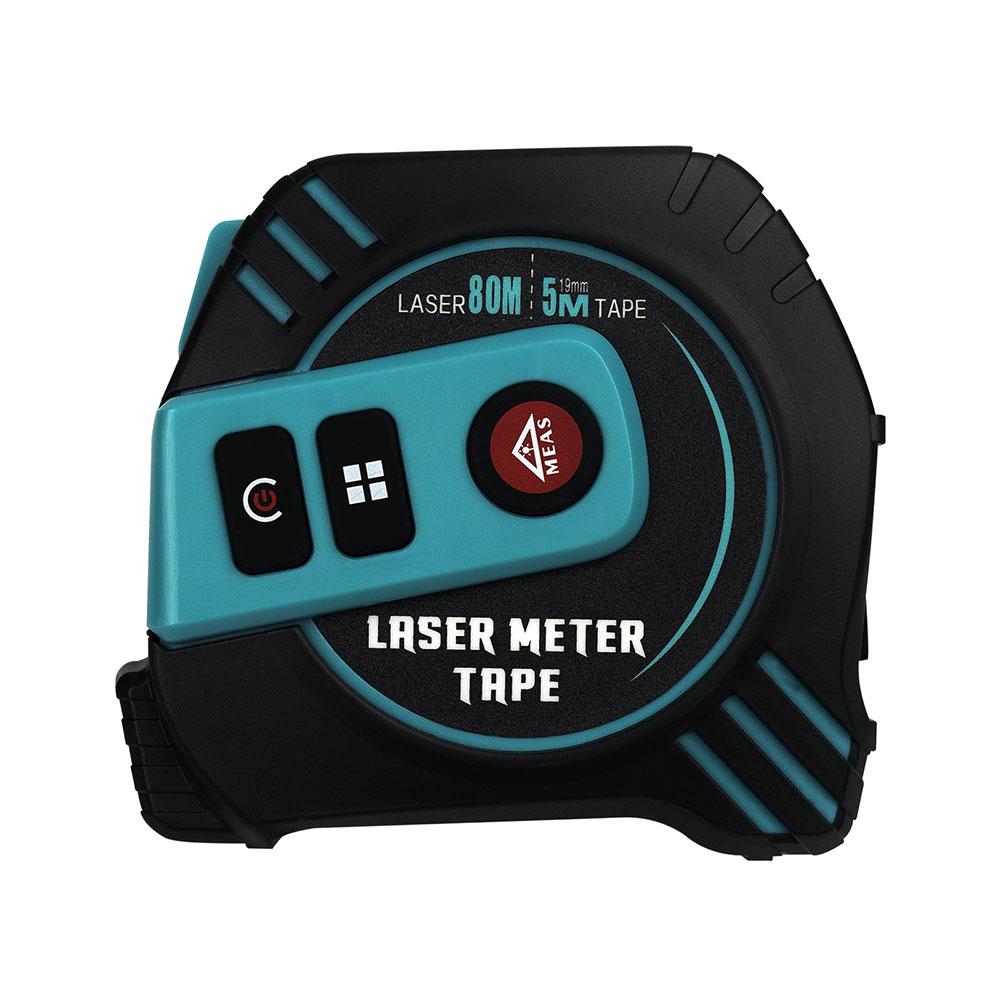 

2in1 Rechargeable laser 80m with 5m tape LCD Display Backlight Laser Tape Distance Measure Green Laser Rangefinder Laser 262FT 5m tape зелений