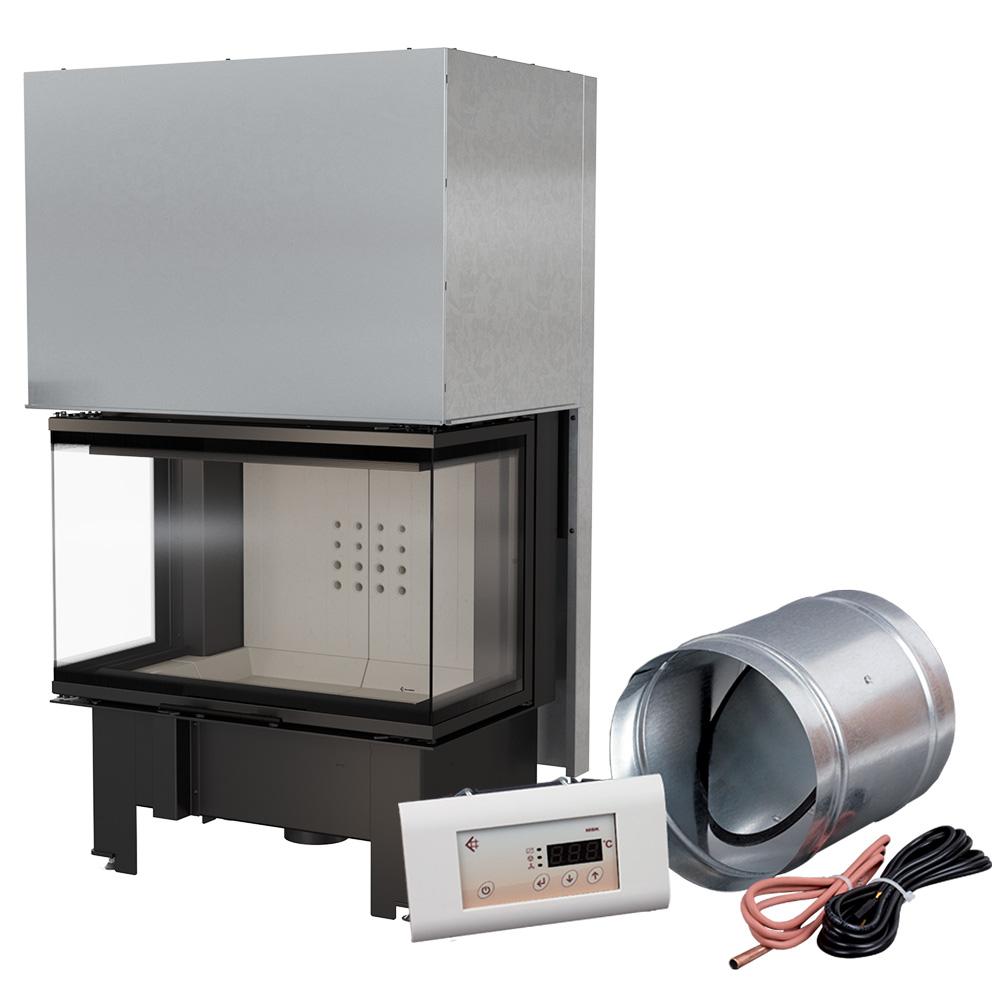 Smart steel fireplace KRATKI NBC 800/400 10 kW Ø 200 Lift-up MSK