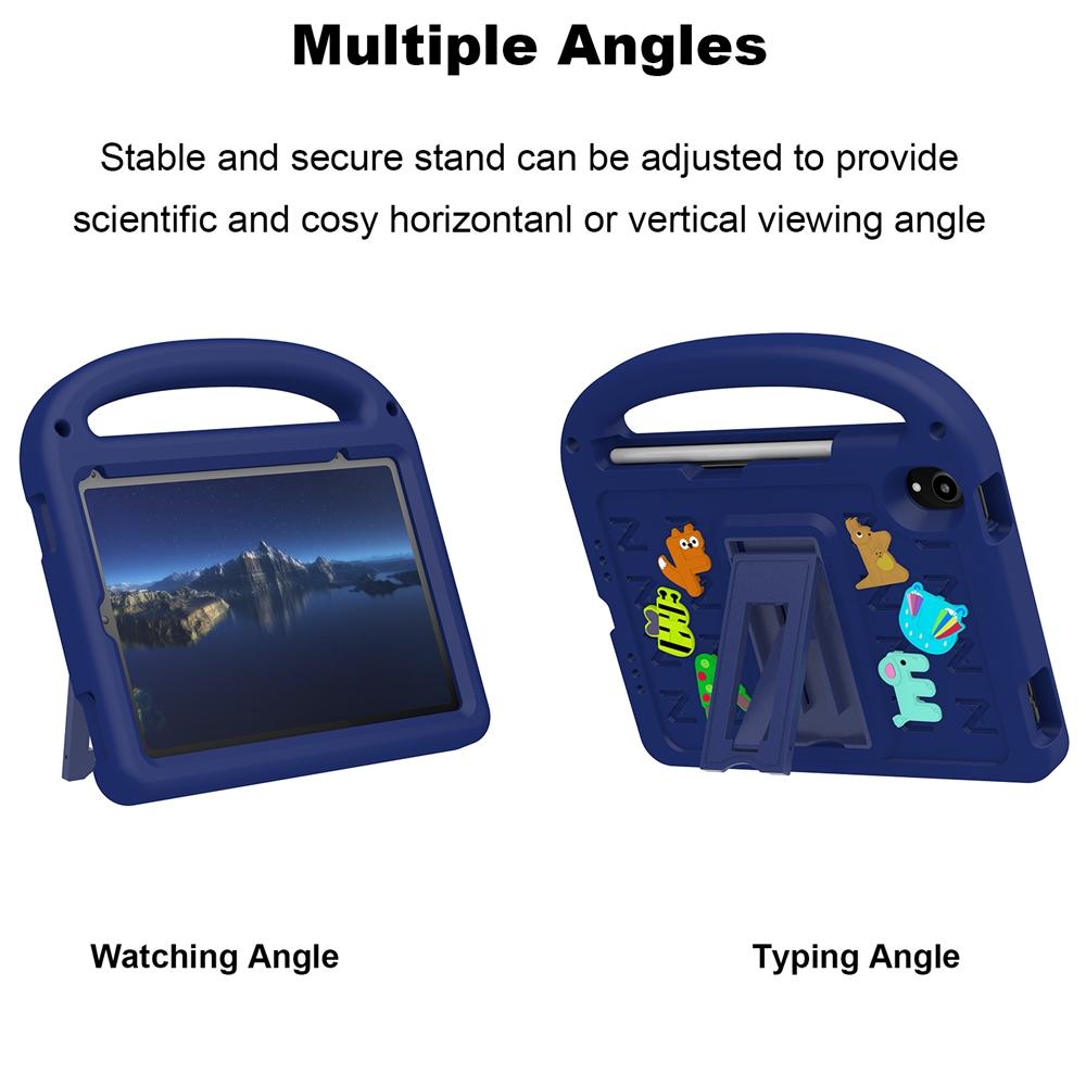 For Apple iPad mini 6 7 2021 2024 A17 Pro A2567 A2568 A2993 A2995 A2996 Case Kids Safe Cartoon Letter Portable EVA Foam Shockproof Stand Tablet Cover