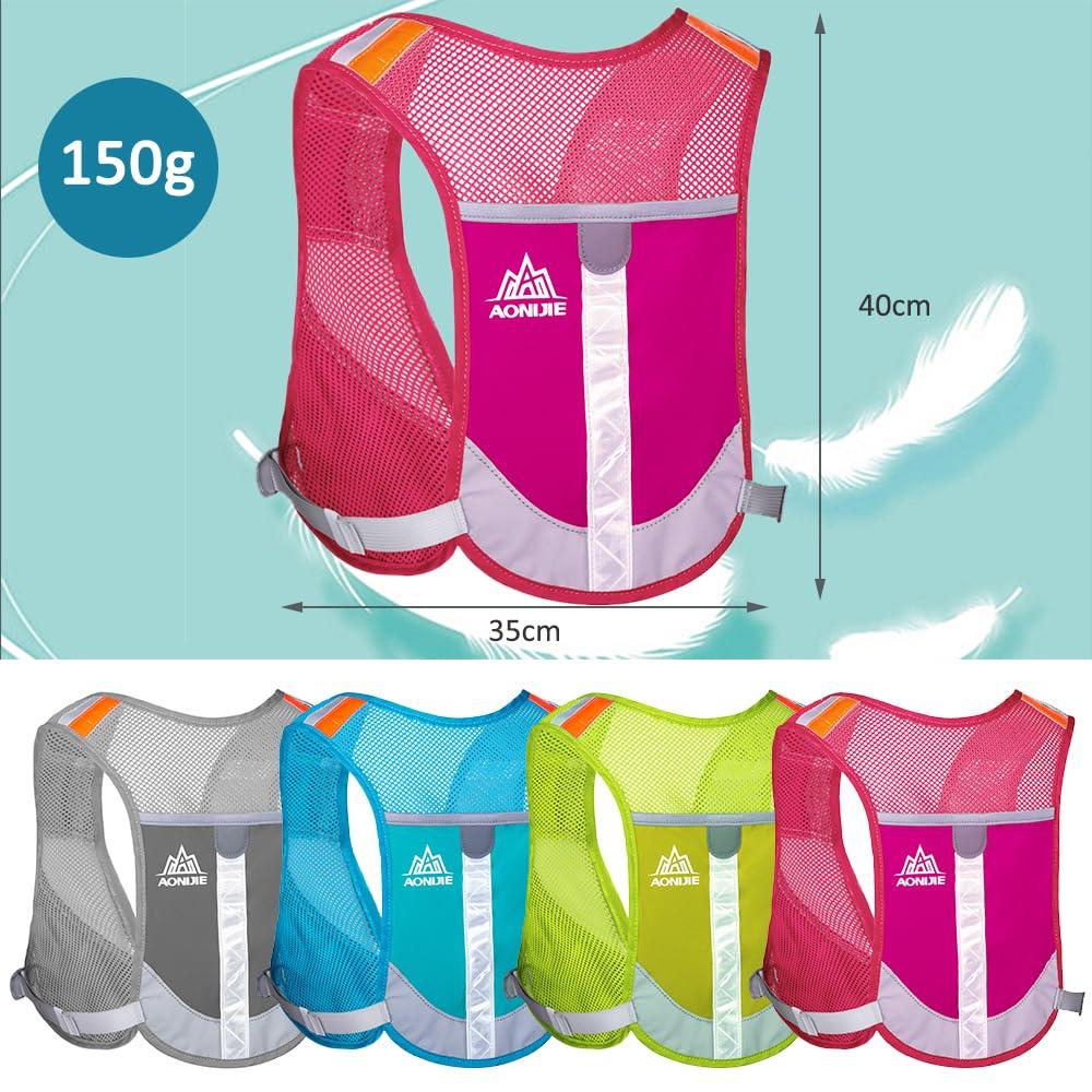 HEARTST Running Backpack Marathon Ultra Light 150g Outdoor Trail Running Backpack Running Backpack Hydration Pack Bag Running Vest Reflective Stripes