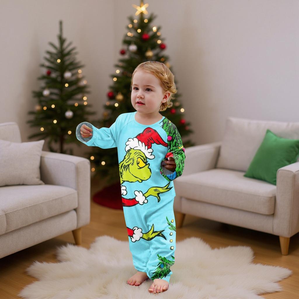 Passende Familiensets mit Weihnachtsmotiven, Langarmshirts und Hosen