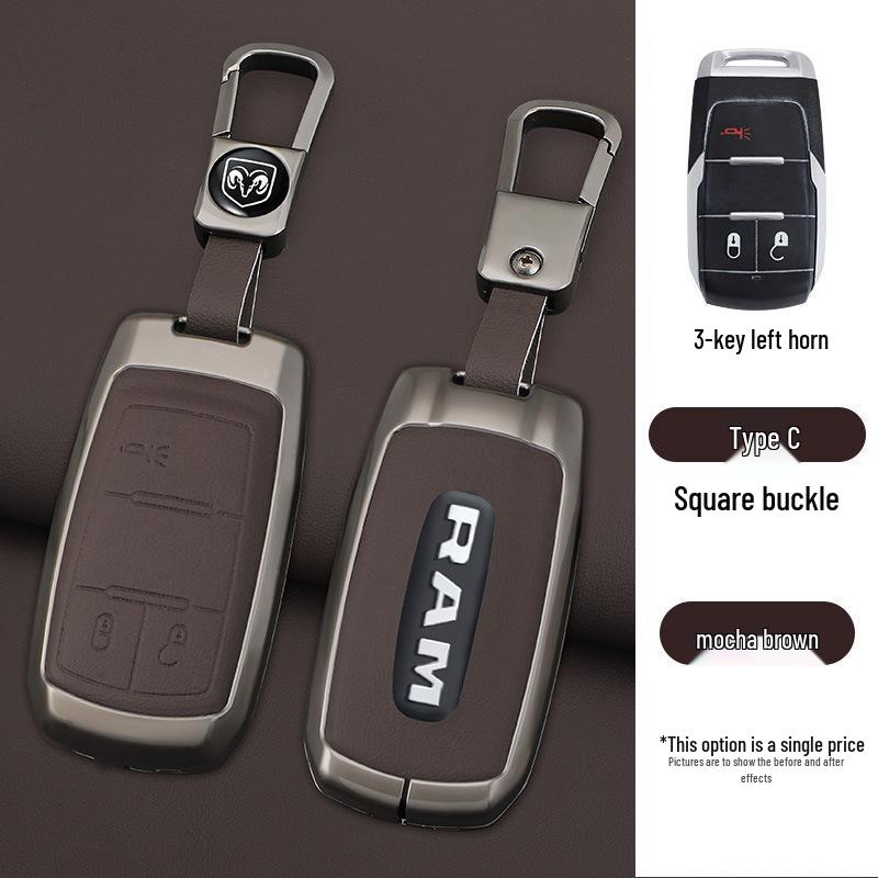 GMC Dodge Ram T-Rex RAM Long Horn Key Cover & Challenger Bag Korando Buckle