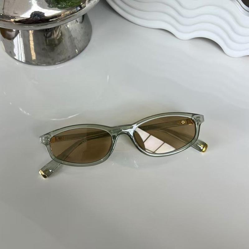 

New High-End Narrow Square-Frame Sunglasses For Women Popular Small Sun Glasses Uv Protection Eyewear Driving Treet Photography