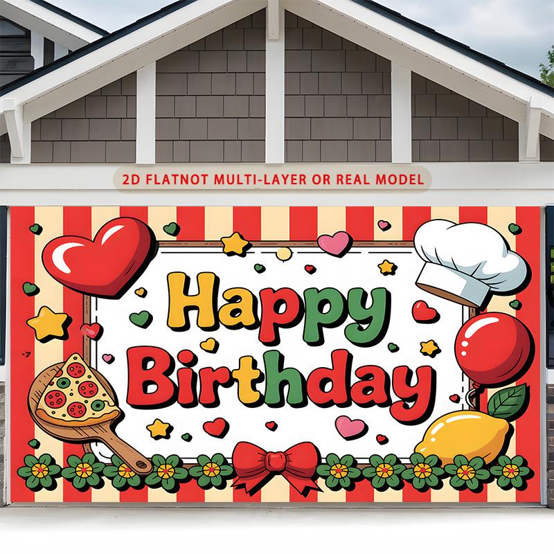 Party Backdrop Happy Birthday Birthday Photo Booth Background Front Door Decor