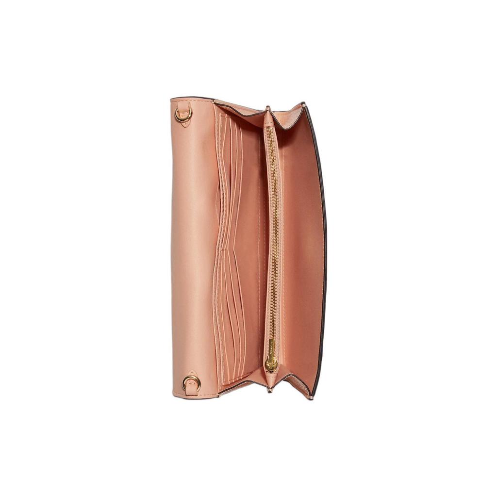 Coach Tammie 21 Snap Closure Color Block Chain Pebbled Leather Envelope Shoulder Bag Women Bags Candy-Pink C8333-IMTV9