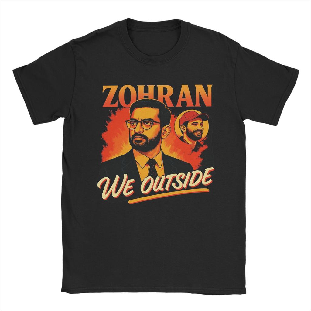 Heren Dames Gewoon een meisje dat van Zohran Mamdani houdt T-shirt Katoen Grafisch Bedrukt T-shirts Top Kleding