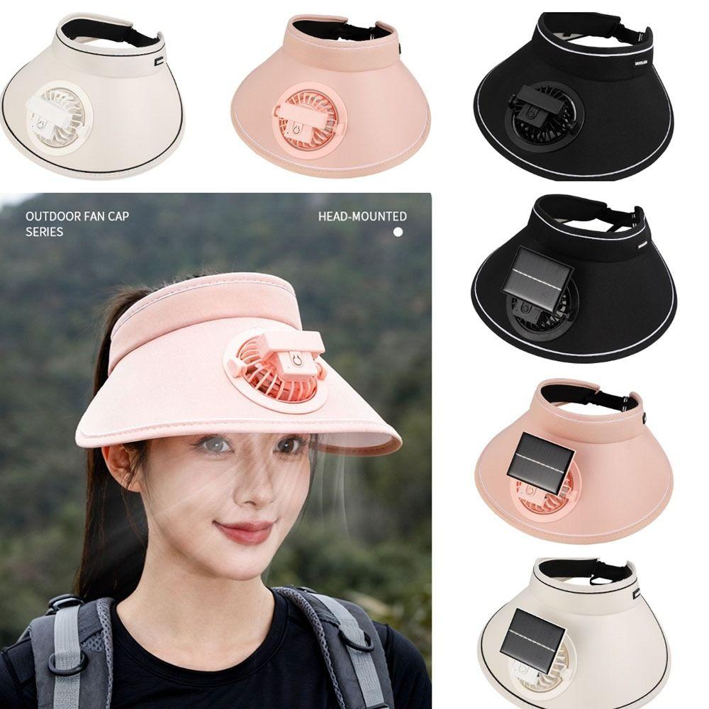 Breathable Sun Visor Hat Sun Protection Fishing Hat Fashion Sunscreen Fan Hat  Fishing