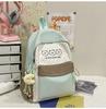 Youth Campus Backpack Nylon Girls School Bag With Padded Straps For Travel And Study