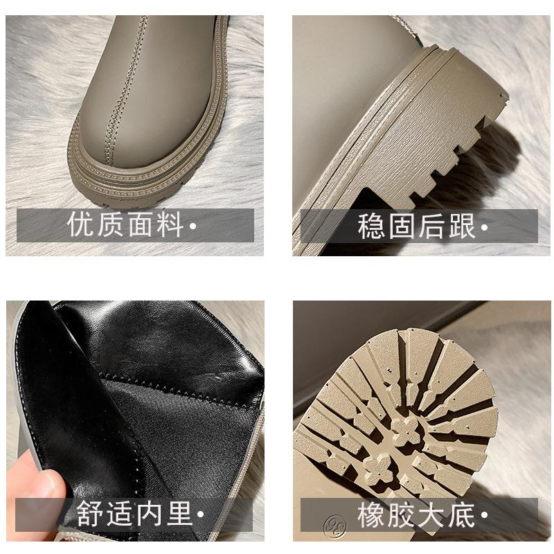 NEW Ins Women Long Boots Flat Heel Shoes Women Winter Warm Knee High Boots Fashion Shoes Female Footwear