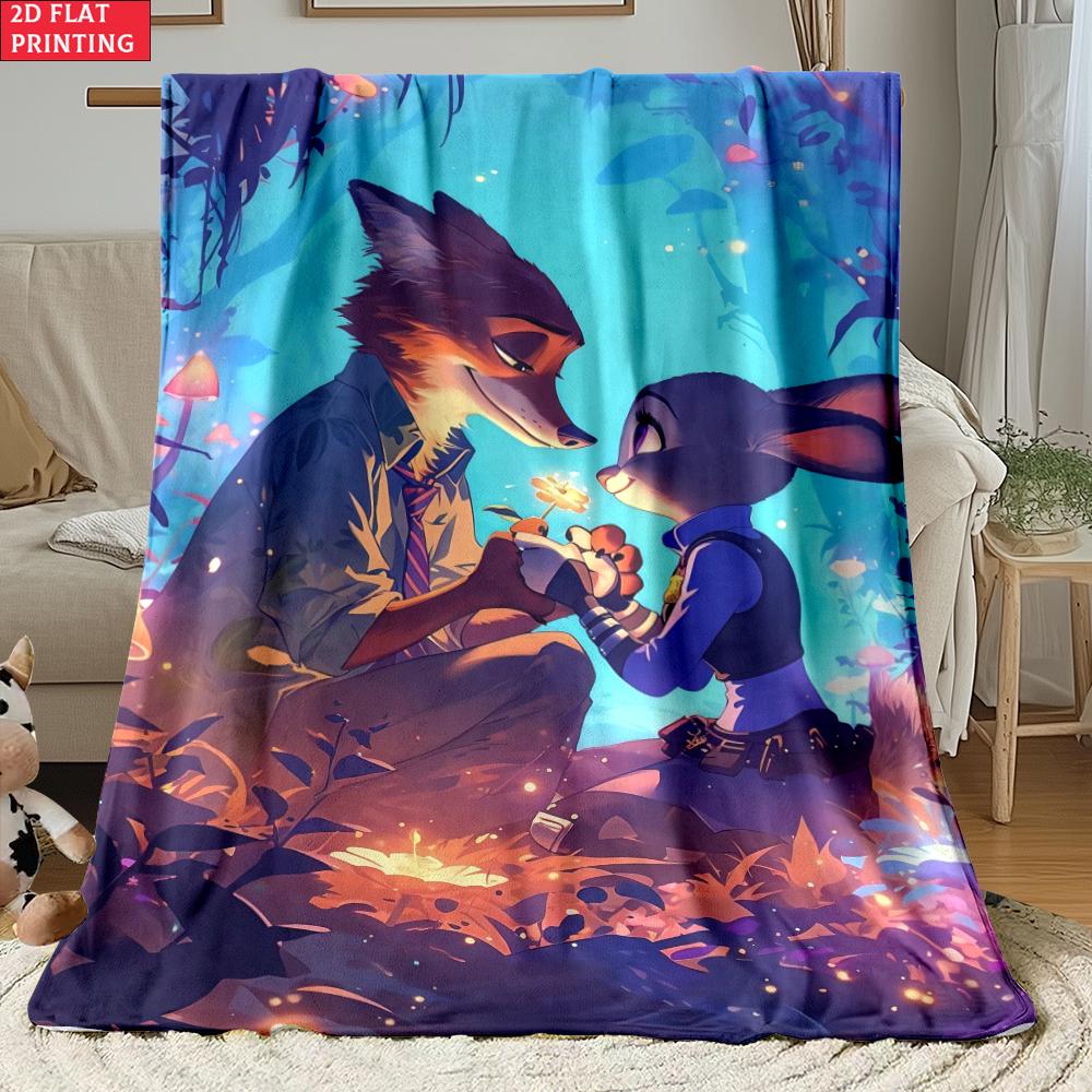 Judy & Nick Thin Flannel Blanket for Bedrooms,Living Rooms,Sofas Blankets,Lunch Breaks,Picnics,blankets Fluffy Blanket