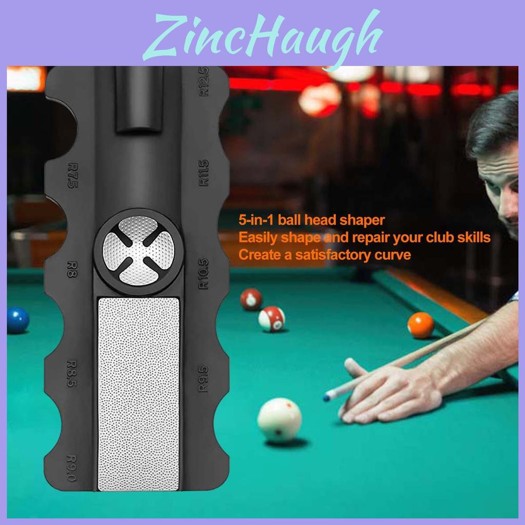 5-in-1 Pool Cue Tip Shaper Repair Tool Resin Material