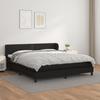 3127265 vidaXL Divan-lit Tapissier Avec Matelas Noir 180x200 Cm Similicuir