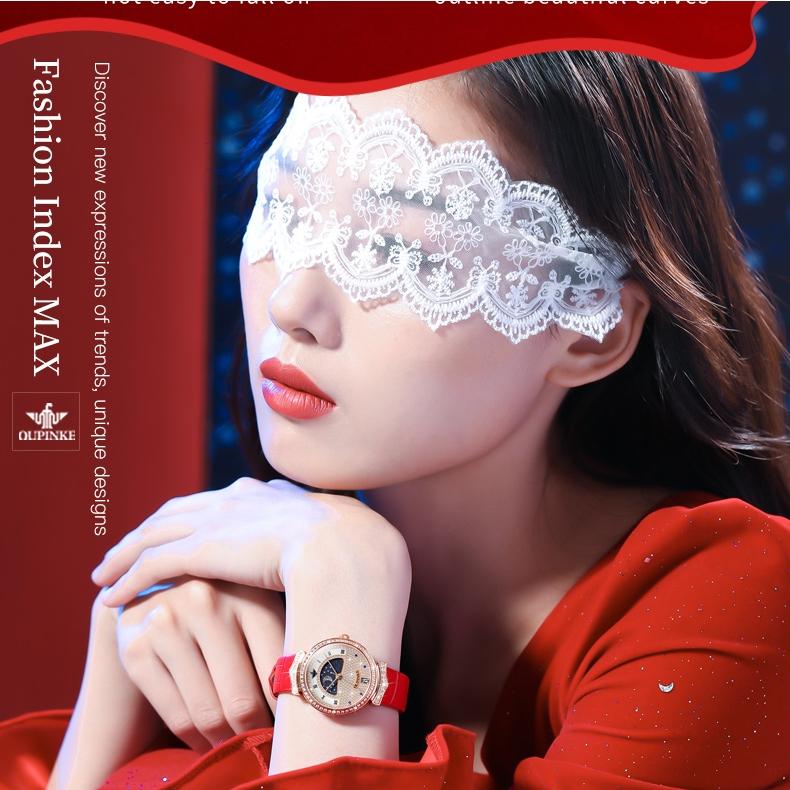 OUPINKE Brand Watches Fashion Full Star Flash Diamond Waterproof Quartz Watch Women's Watch Women's Watch