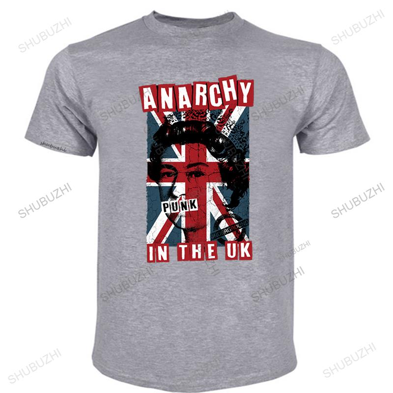 man summer short sleeve ANARCHY In The UK T Shirt Mens Punk Rock Union Jack Clash Unisex T Shirt All Size fashion tee-shirt