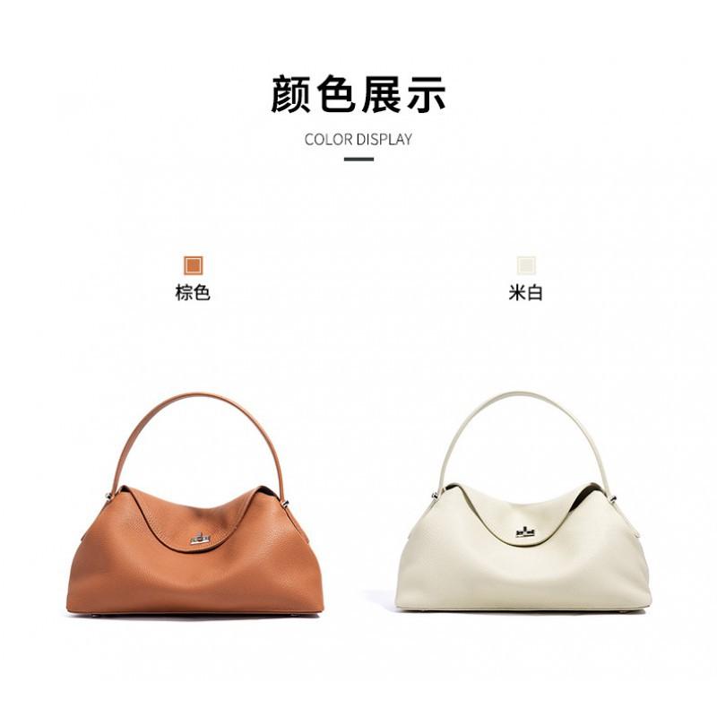 Shoulder Crossbody Bag Handbag High-end Simple Fashionable Versatile Top Layer Cowhide Leather