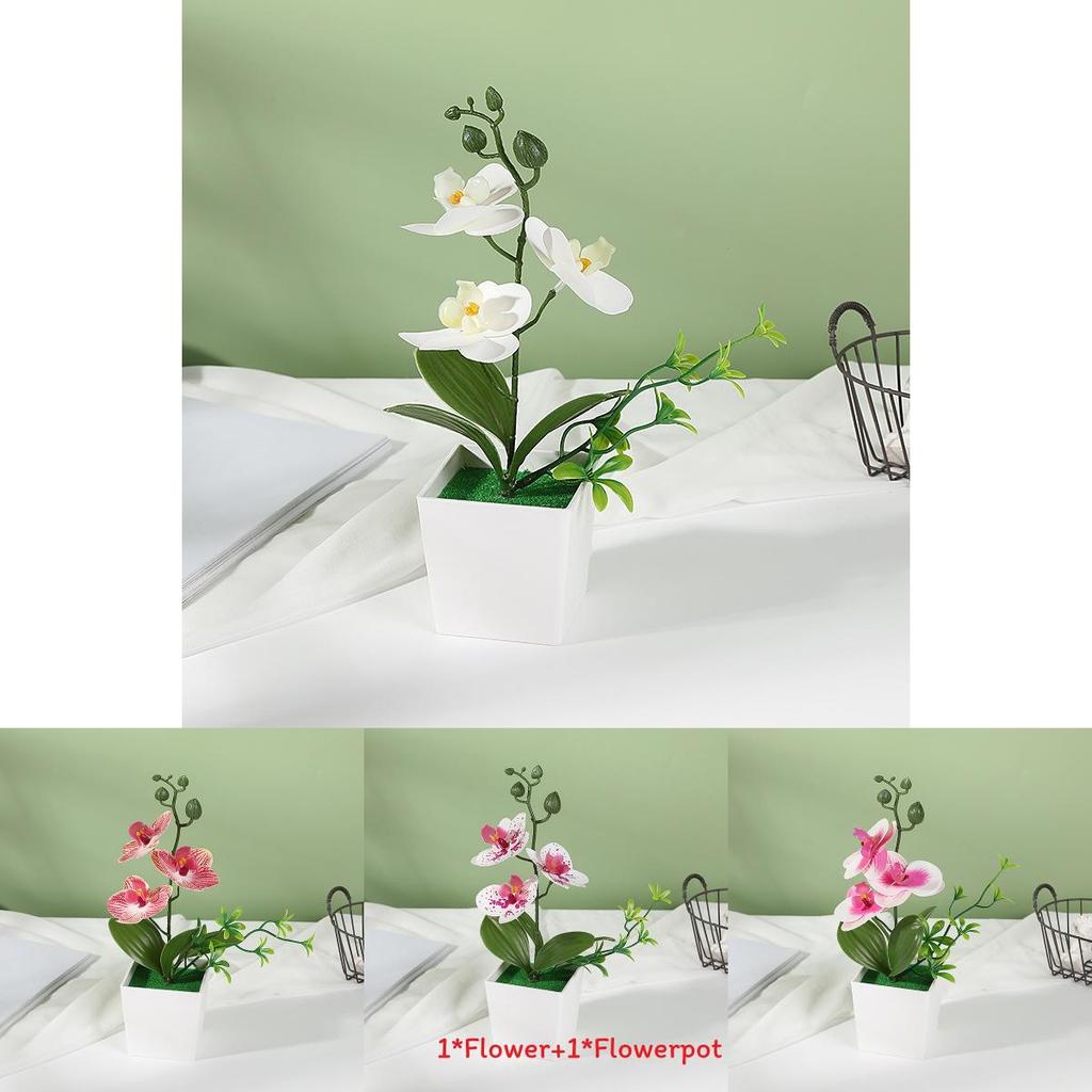 Faux Orchid Arrangement With Injection Molding For Table Centerpieces And Gifts