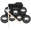  Foldable USB Electronic Silicone Drum Pad Kit - 7 Pads with Sticks and Pedal