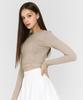 XEXYMIX Logo Banding Crop Long Sleeve Autumn Sand Xwflt01H3