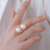 Sterling Silver S925 Double Pearl Ring Setting for 8-10mm Pearls - DIY Jewelry