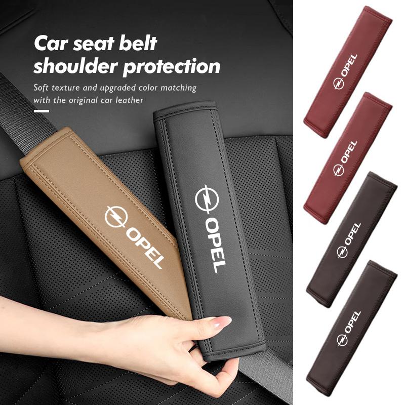 For Opel Car Seat Belt Cover Decor Shoulder Protection Safety Seatbelt Insignia Corsa Zafira Mokka Grandland Antara Ampera HT7