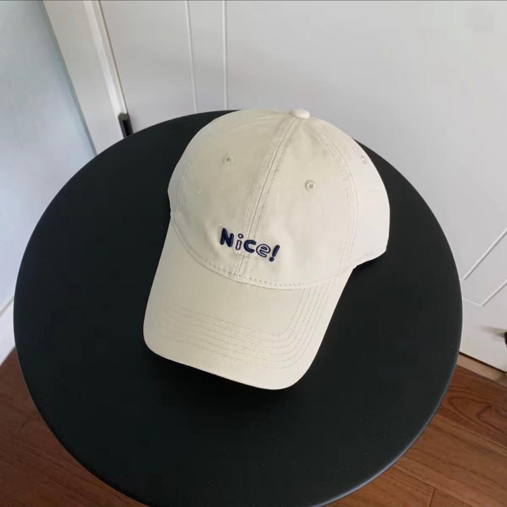 Fashion Hat Korean Four Seasons Versatile Big Head Circumference Face Embroidery Wide Brim Shade Baseball Cap Hat Fashion Casual Men's Blue