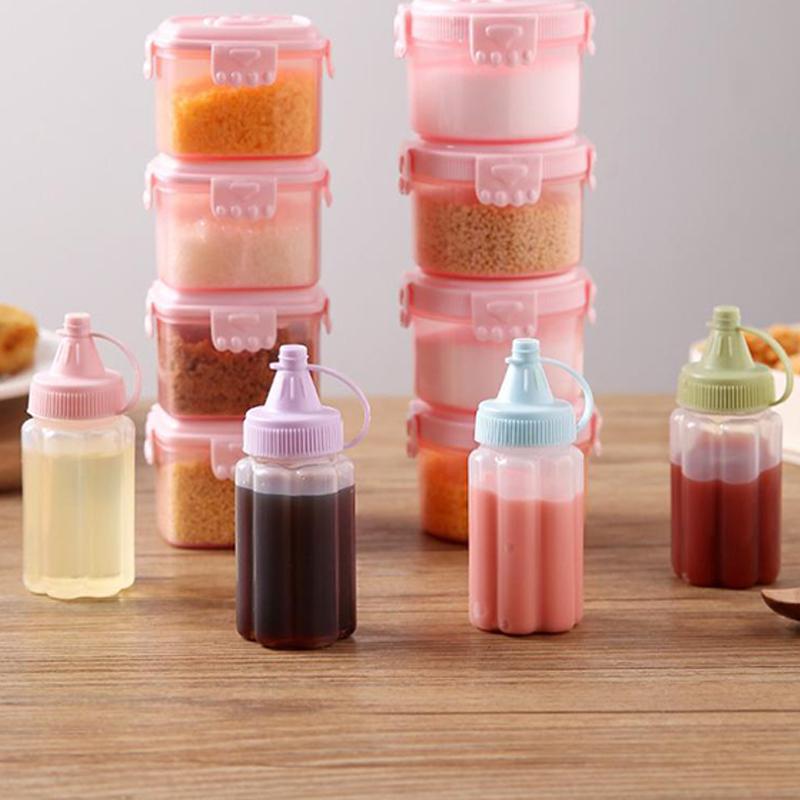 Mini Sauce Squeeze Plastic Seasoning Box Cat Claw Condiment Dressing Salad Dressing Containers For Outdoor Barbecue Camping
