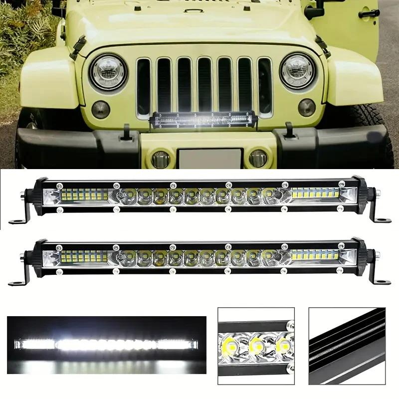 Car Slim 10inch Led Light Bar Spot Flood Combo Beam Led Bar For SUV 4X4 Off Road LED Work Lamp 12V 24V Auto Driving Light