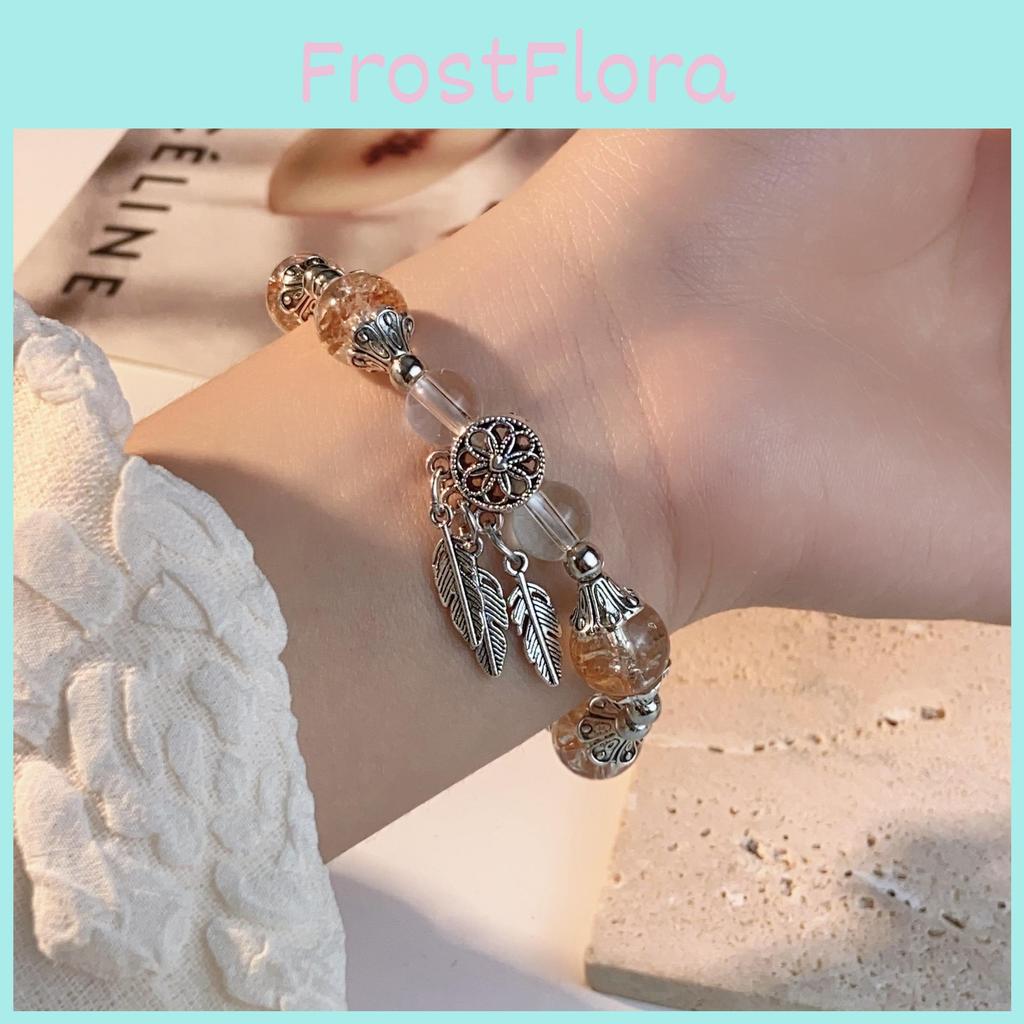 Lotus Geometric Chic Bracelet For Women Handcrafted Beads Stylish Jewelry Alloy