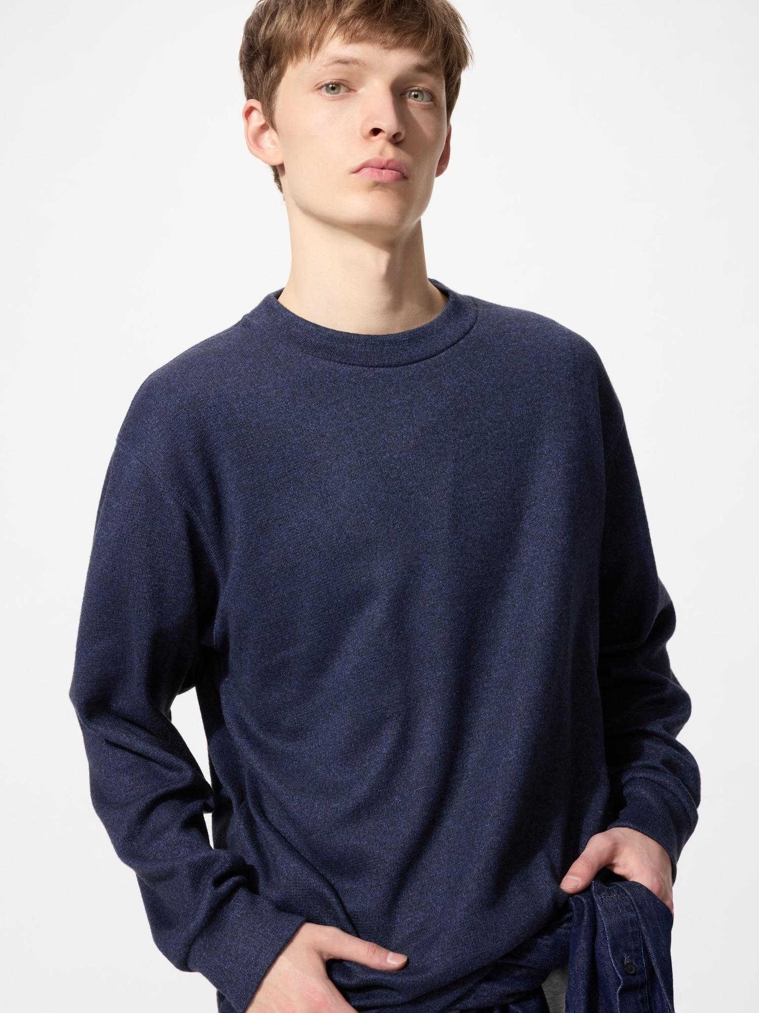 

Футболка с круглым вырезом Uniqlo Japan SofT KniT Fleece 66 BLUE/L