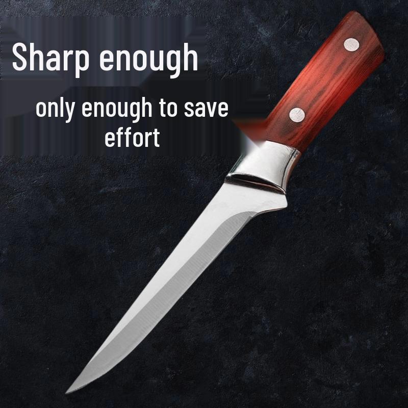 Stainless Steel Super Sharp Multipurpose Boning Knife for Meat, Fruit, and Vegetables.