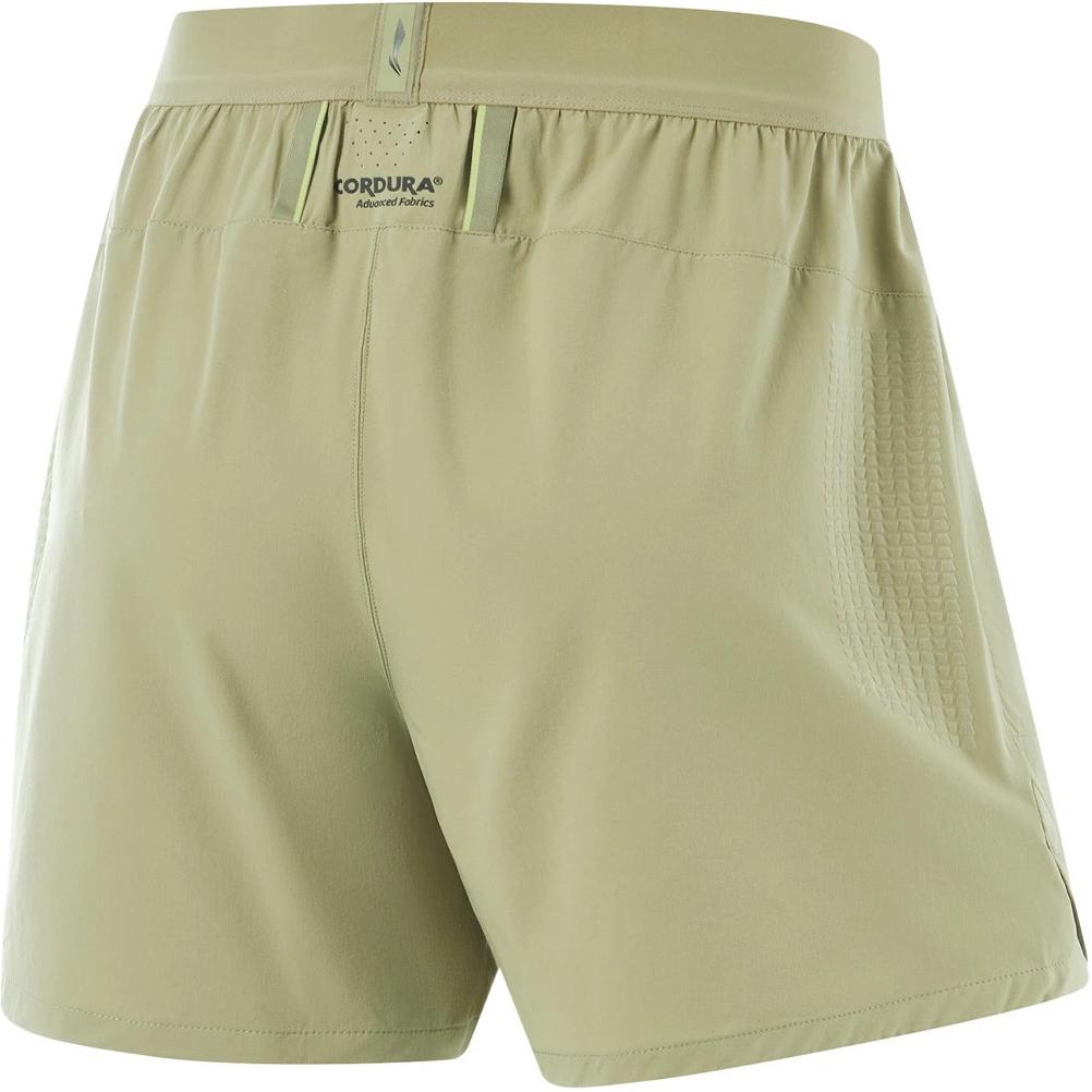 Li Ning Comfortable Casual Solid Color Minimalist Brand Logo Printed Sports Shorts Men Shorts Sandalwood-Green AKSU411-3