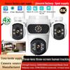 ICsee 360° Rotating WiFi Surveillance Camera with Triple-Lens, Triple-Screen, and Human Detection