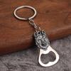 3PCS Zinc Alloy Beer Opener Keyring Embossed Animal Keyring Bottle Opener Keychain  Bar Party