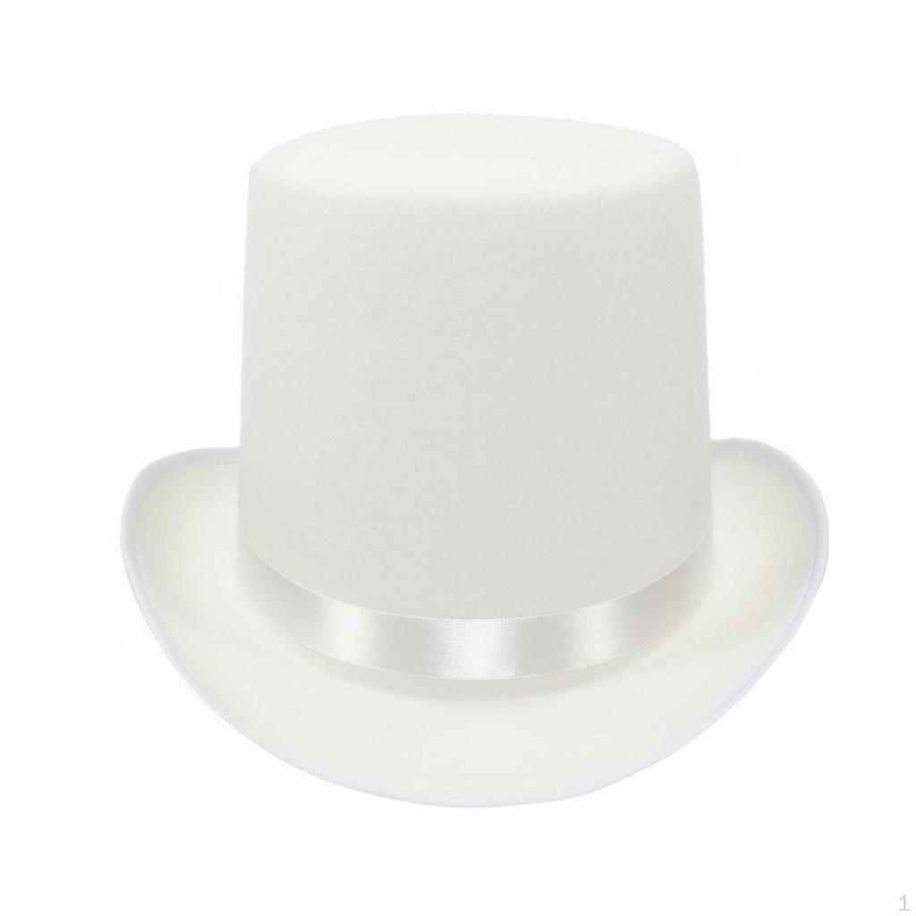 Black Top Hat Stage Performance Magician Sorcery Show Prop for Cosplayers, Entertainers,
