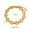 Xin Duo Duo European & American Cross-Border Gold-Plated Stainless Steel Pig Nose Buckle Necklace Bracelet
