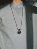 Elegant Silver Seashell Pendant Necklace with Brown Leather Cord
