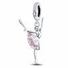 FC Jewelry Fit Original Pan Charm Bracelet 925 Silver Dancer Gymnastics Ballerina Bead For Making Ballet Berloque