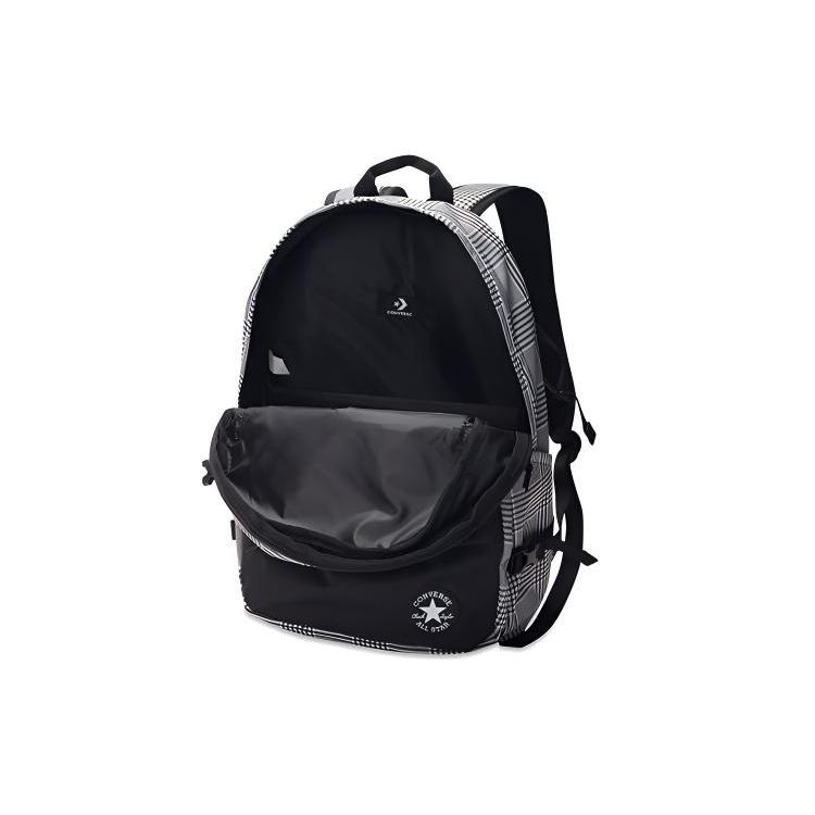 New Converse Straight Edge Polyester Backpack Regular Men's Gray 10019899001