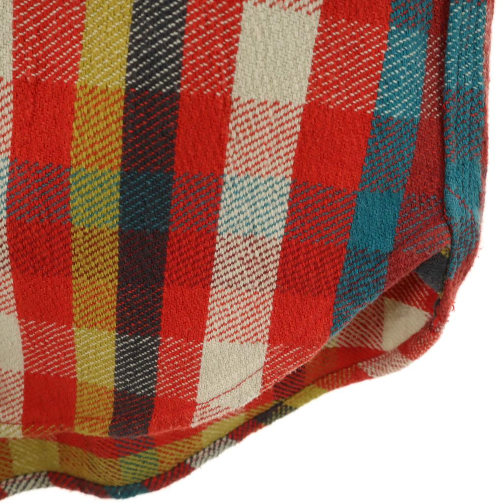 marka made in Japan Check Pattern Long sleeve Flannel shirt 1 vermilion Women Used
