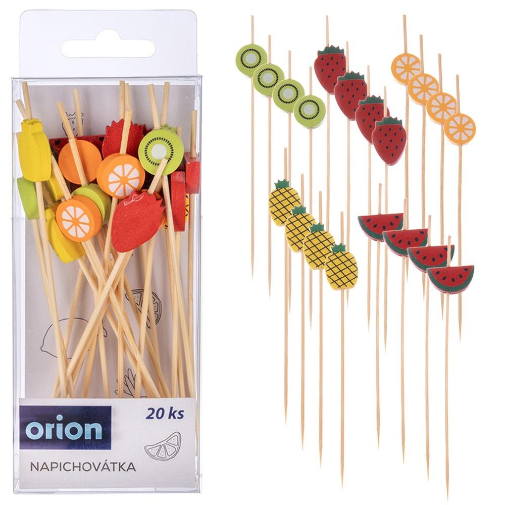 Bamboo fruit snack toothpicks 12 cm 20 pcs.