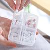 Japan KM.6313 Compact Travel Pill Organizer - Weekly Medicine Storage Box