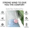 Portable Silent Bladeless Small Electric Fan Clip Hang Belt Mini Summer Outdoor Clip On Fan for Home Office Travel Accessories